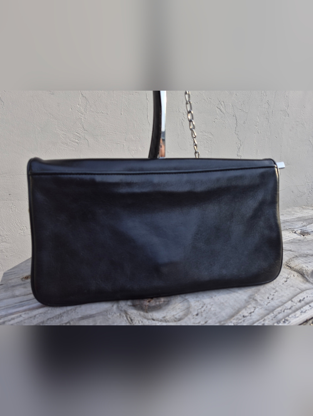 Tory Burch Reva Black Leather Crossbody Clutch - Picture 6 of 10
